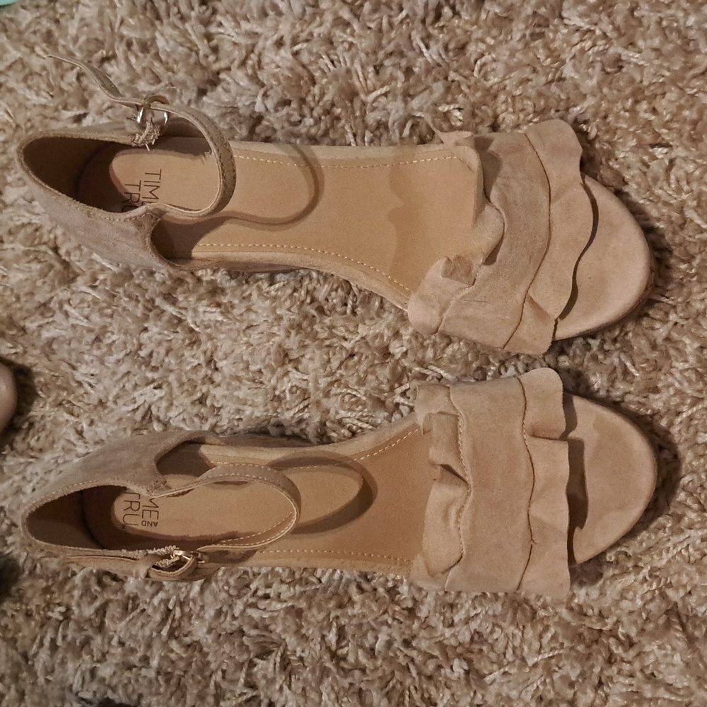 Cork wedge sandals